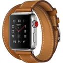Умные часы Apple Watch Hermes Series 3 38mm (Stainless Steel Case with Fauve Barenia Leather Double Tour)